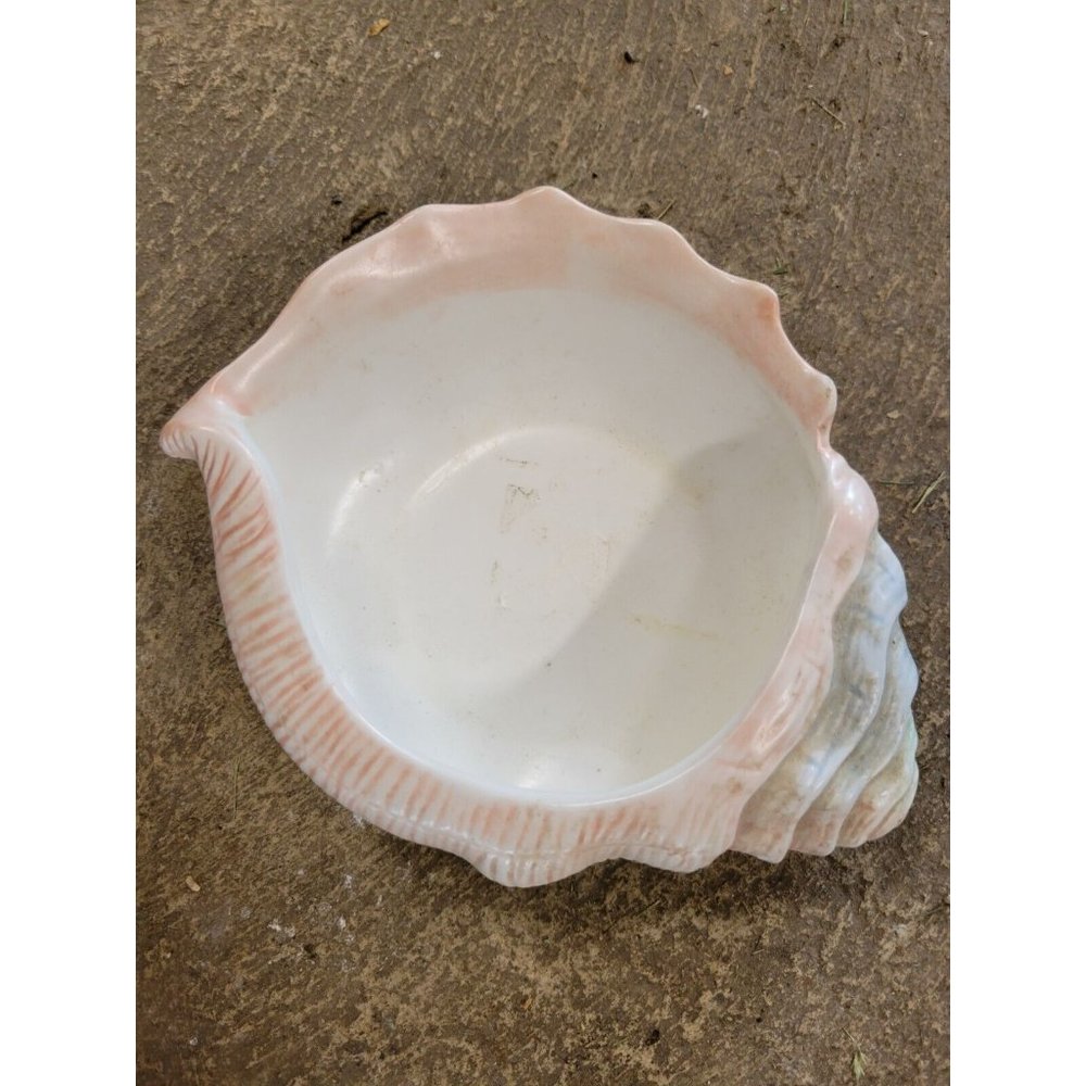 Springs China Cove Shell Soap Dish Trinket Vanity Condiment Office Ceramic Vtg